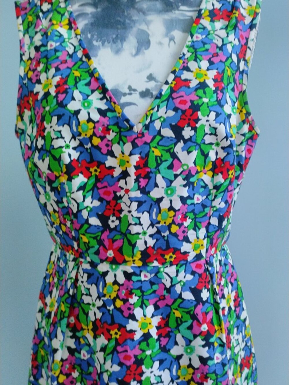 Kate Spade Mira in Full Bloom Dress Floral Multicolour Cotton & Silk - Picture 5 of 13